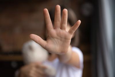 image of a child's outstretched hand